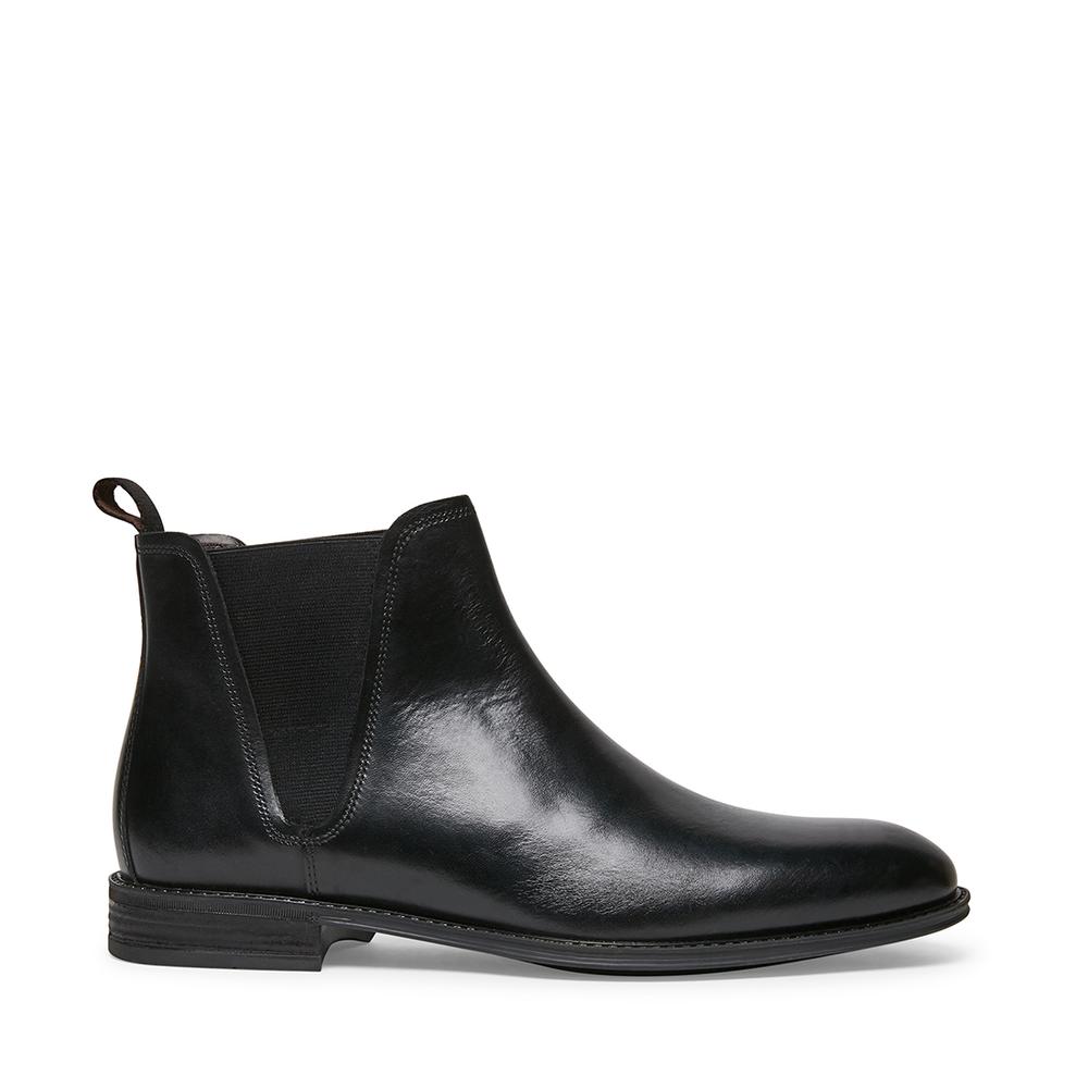 Steve Madden Men THEODORE BLACK LEATHER