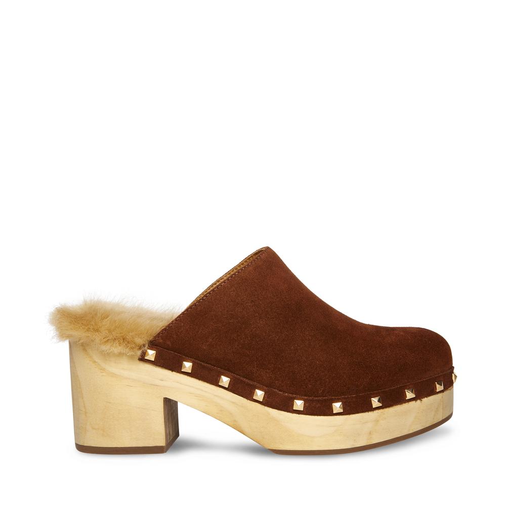 Steve Madden Women BROOKLYN COGNAC SUEDE