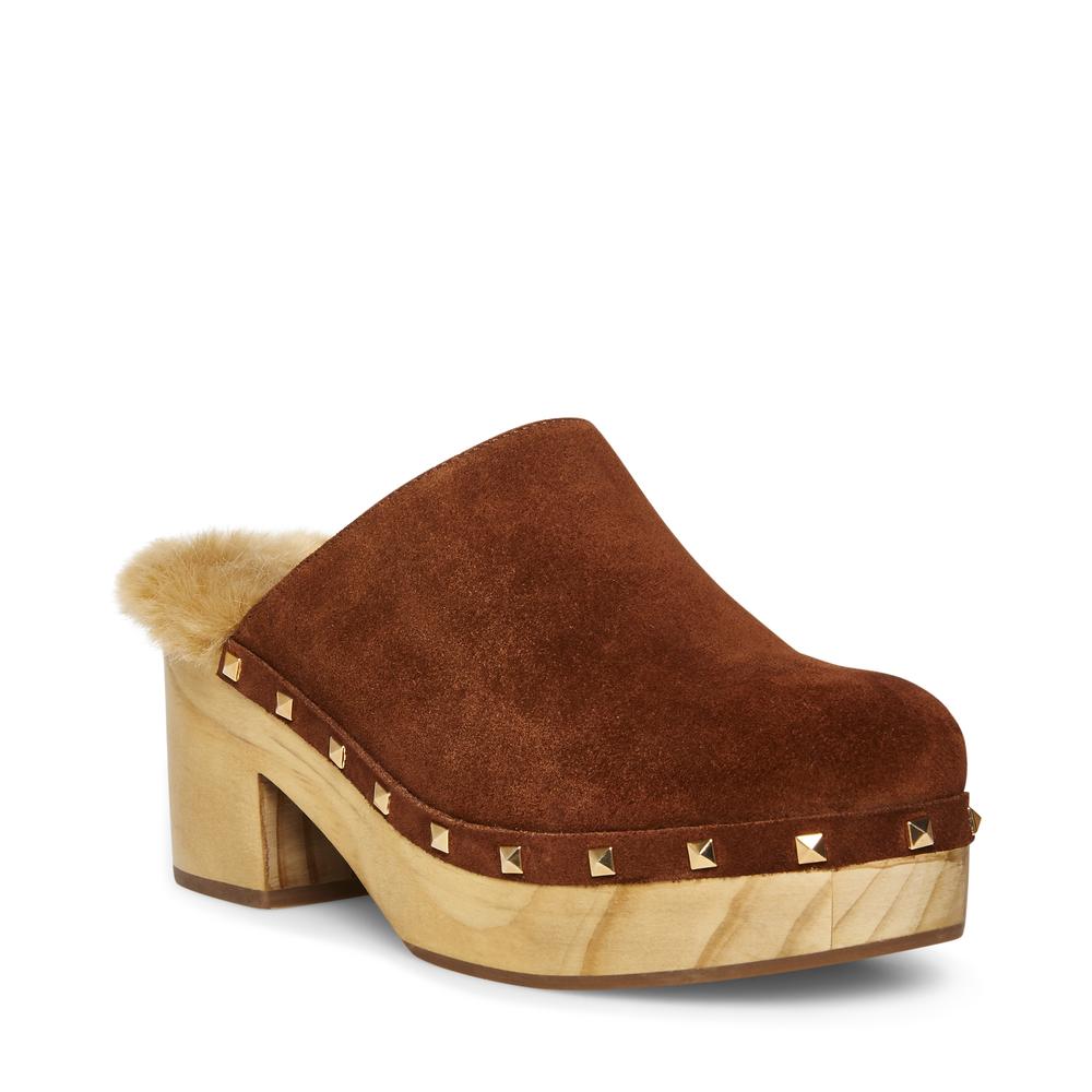 Steve Madden Women BROOKLYN COGNAC SUEDE