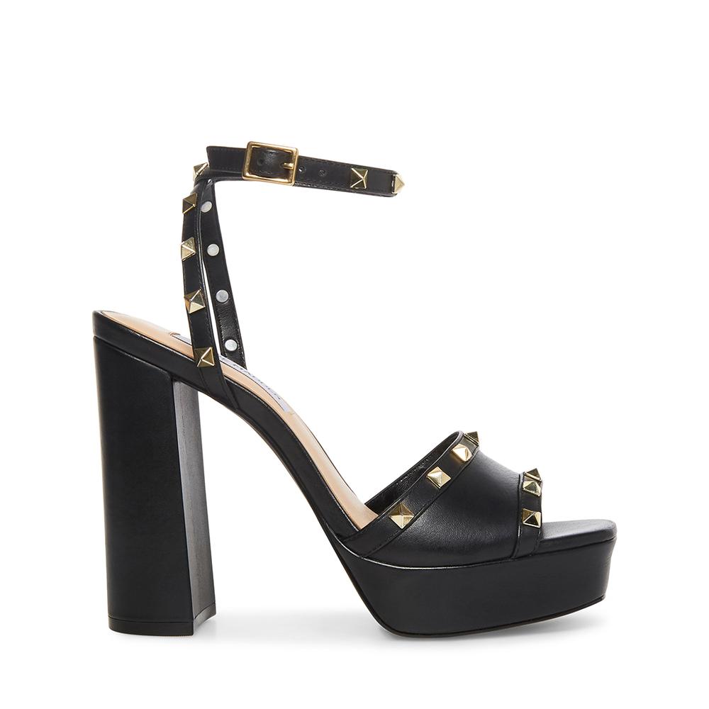 Steve Madden Women TABARI BLACK LEATHER