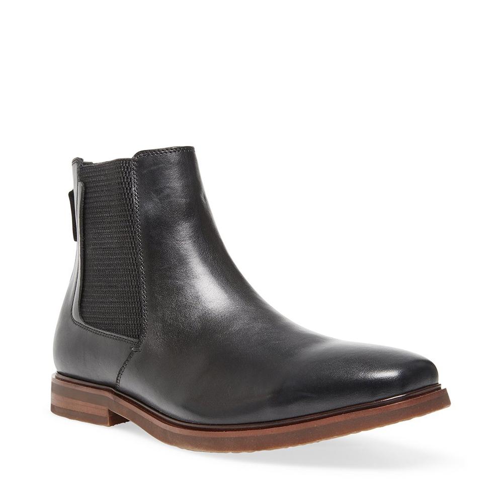 Steve Madden Men INFORMOR BLACK LEATHER