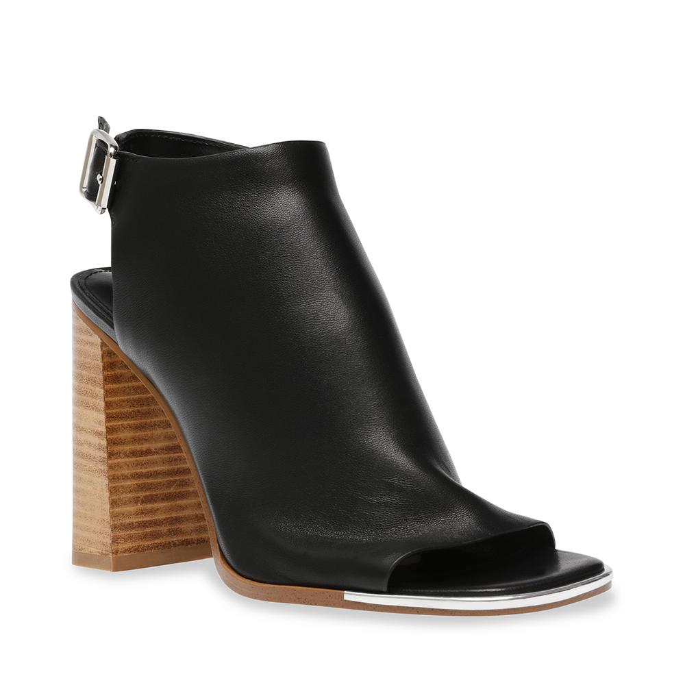 Steve Madden Women DELANCEY BLACK LEATHER