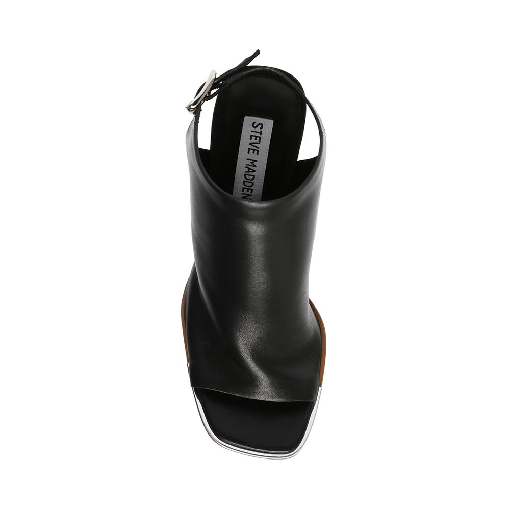 Steve Madden Women DELANCEY BLACK LEATHER