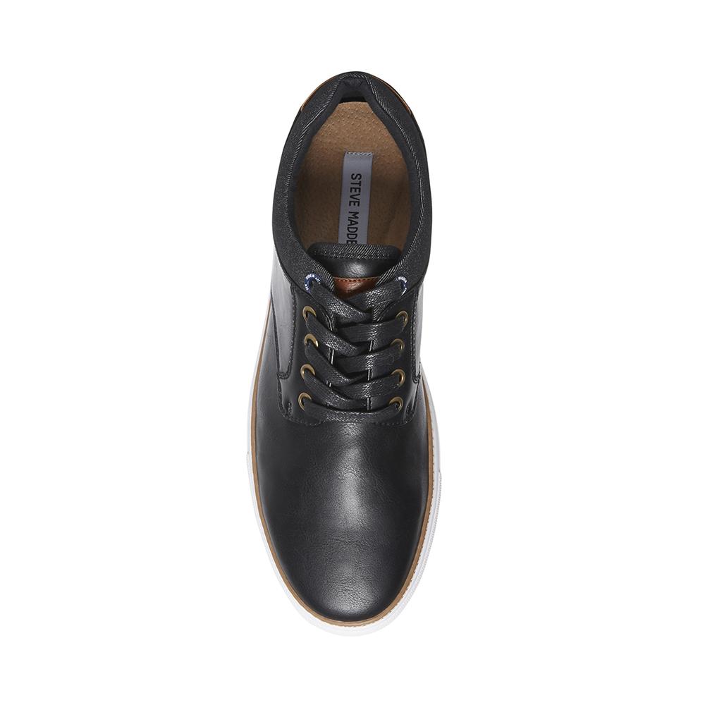 Steve Madden Men GULLY BLACK LEATHER