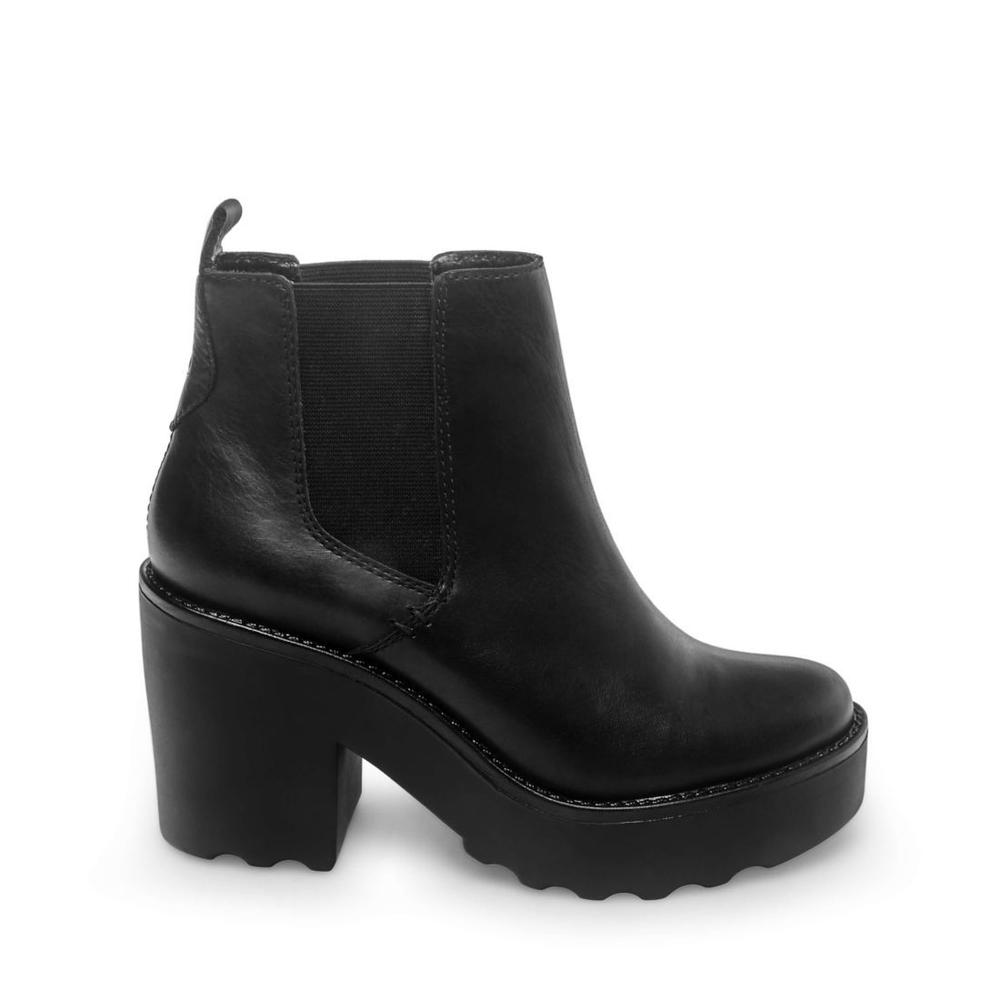 Steve Madden Women GRETTA BLACK LEATHER