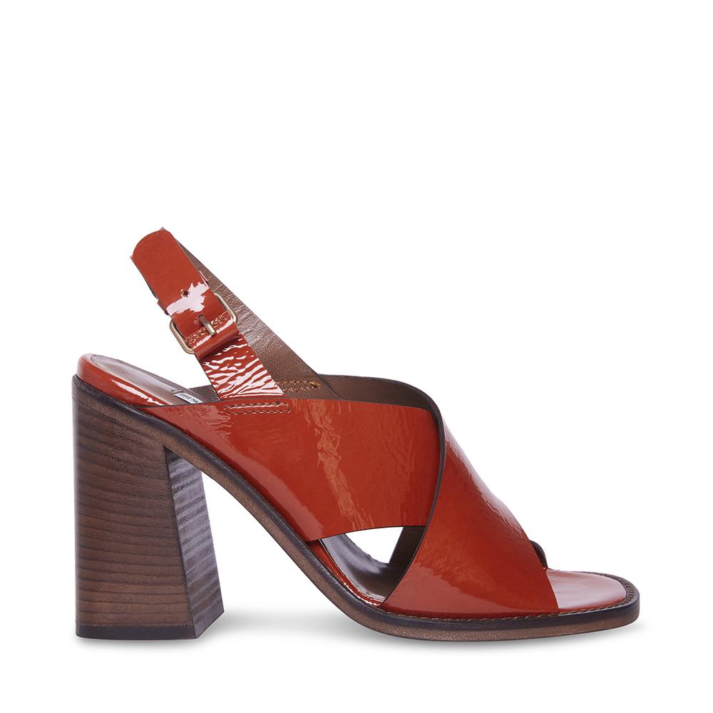 Steve Madden Women ELOWEN RUST LEATHER