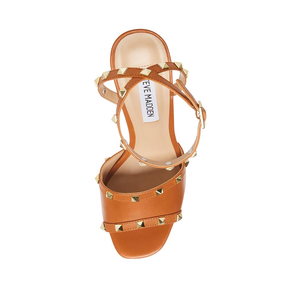 Steve Madden Women TABARI COGNAC LEATHER