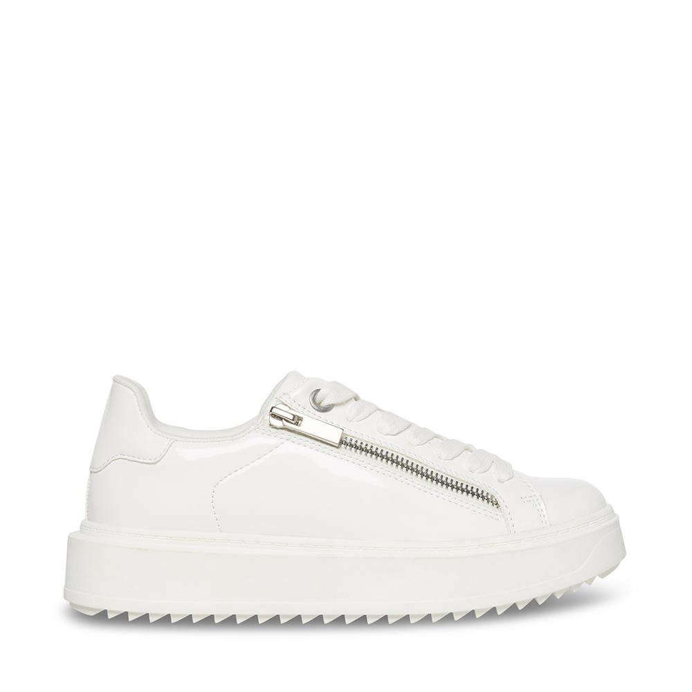 Steve Madden Women CATCHME WHITE PATENT