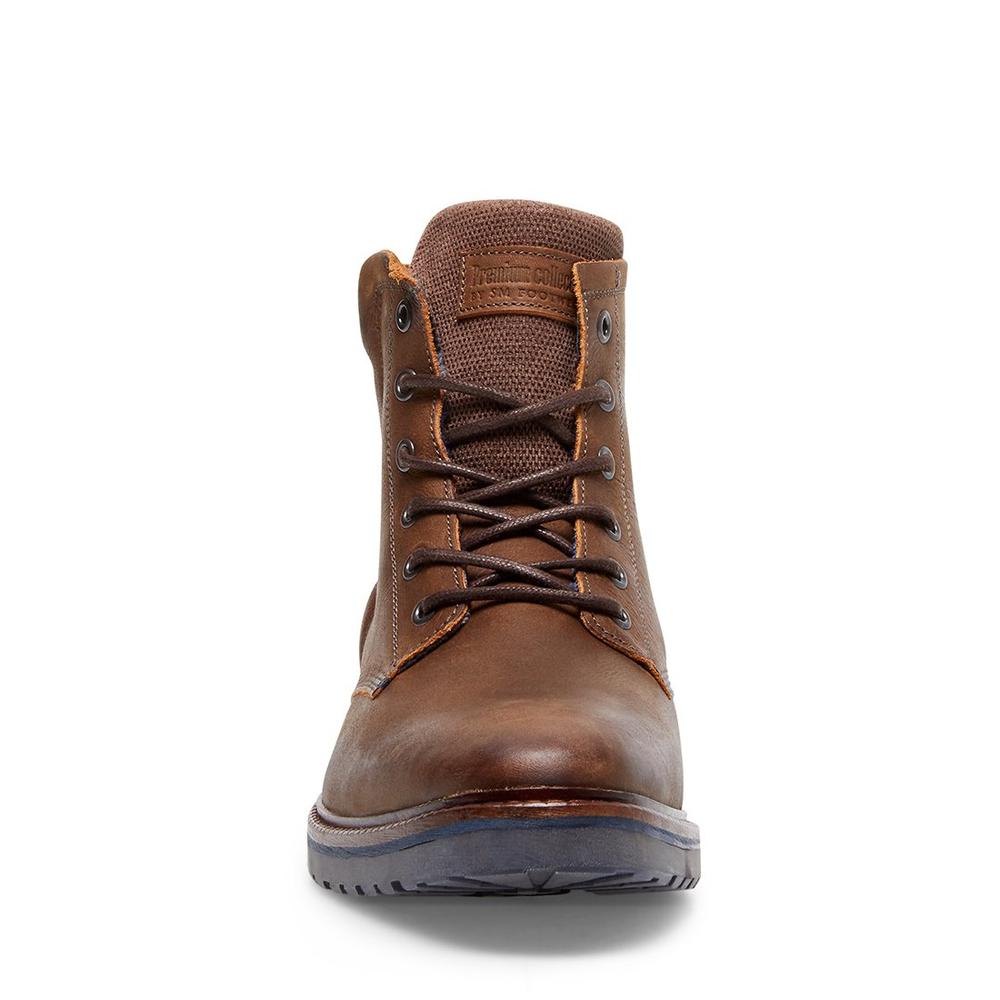 Steve Madden Men WELLINGTON BROWN LEATHER