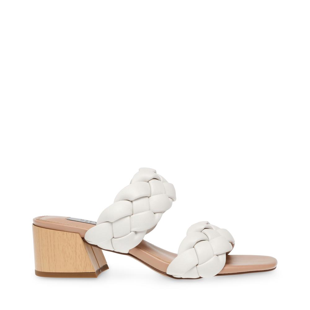 Steve Madden Women BELIZA WHITE LEATHER