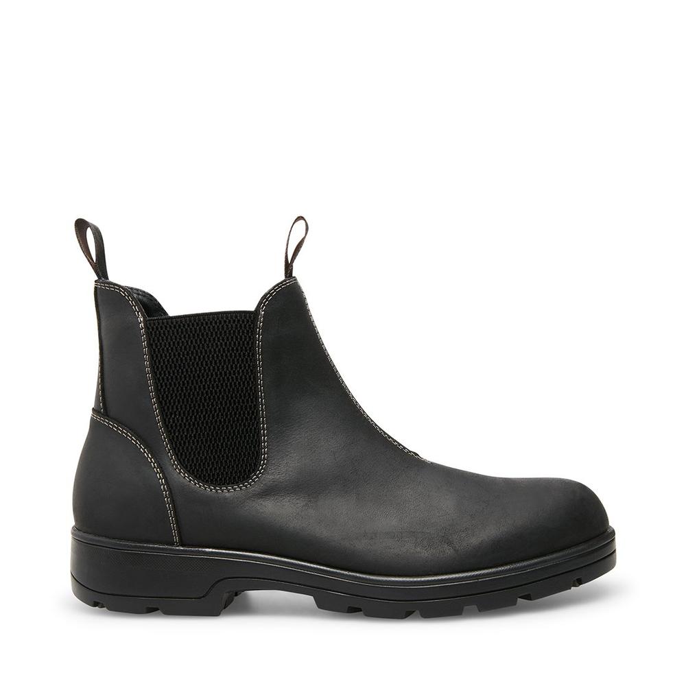 Steve Madden Men BUILDER BLACK LEATHER