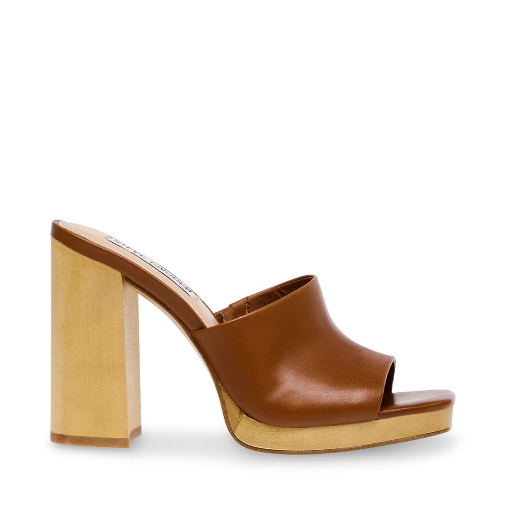 Steve Madden Women JOSETTE COGNAC LEATHER