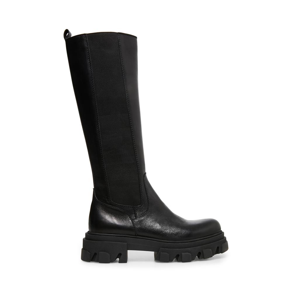 Steve Madden Women WAYDE BLACK LEATHER