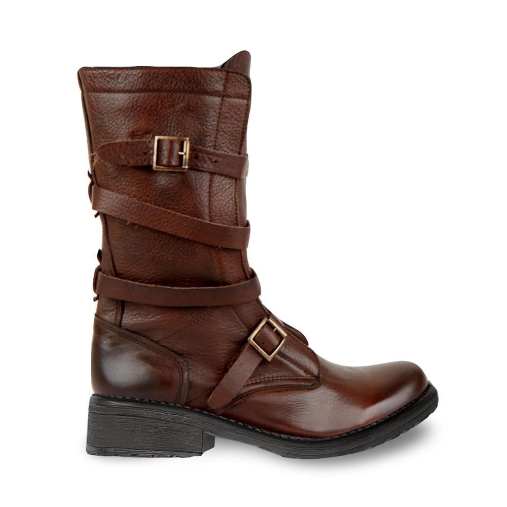 Steve Madden Women BANDDIT BROWN LEATHER