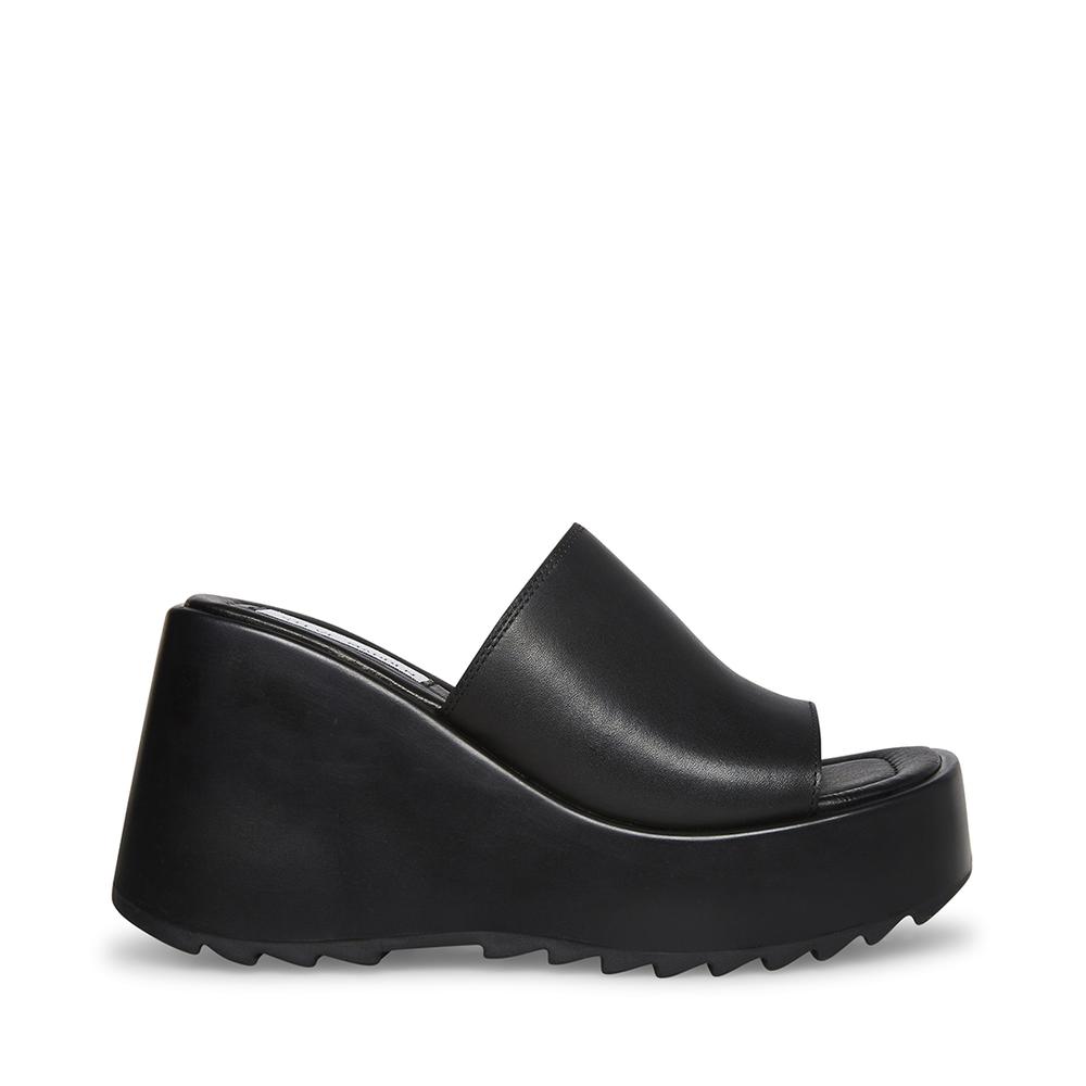 Steve Madden Women PEPE30 BLACK LEATHER