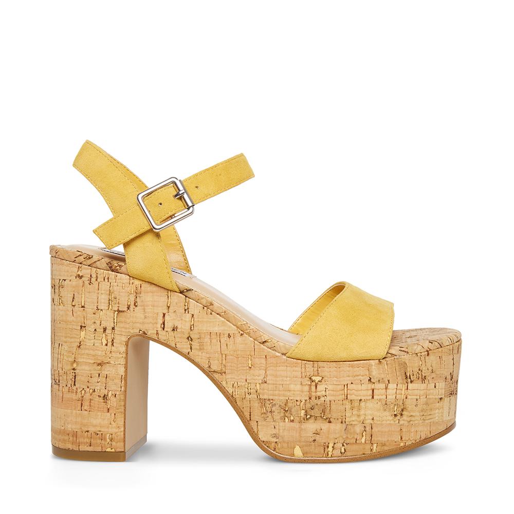 Steve Madden Women AMARISSA YELLOW SUEDE