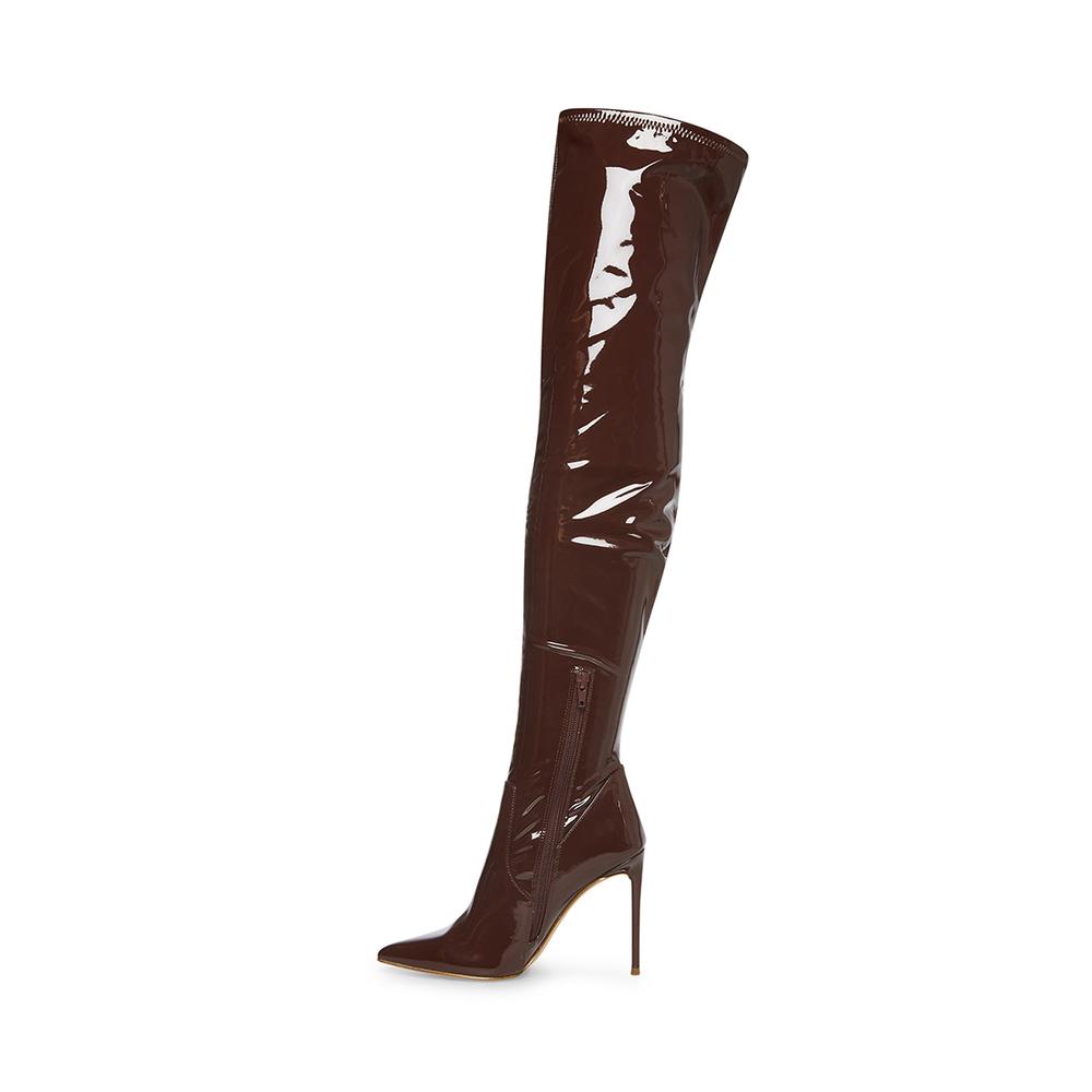 Steve Madden Women VAVA BROWN PATENT