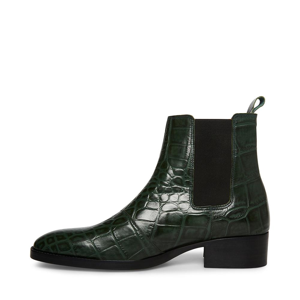 Steve Madden Men DEX-C GREEN CROCODILE