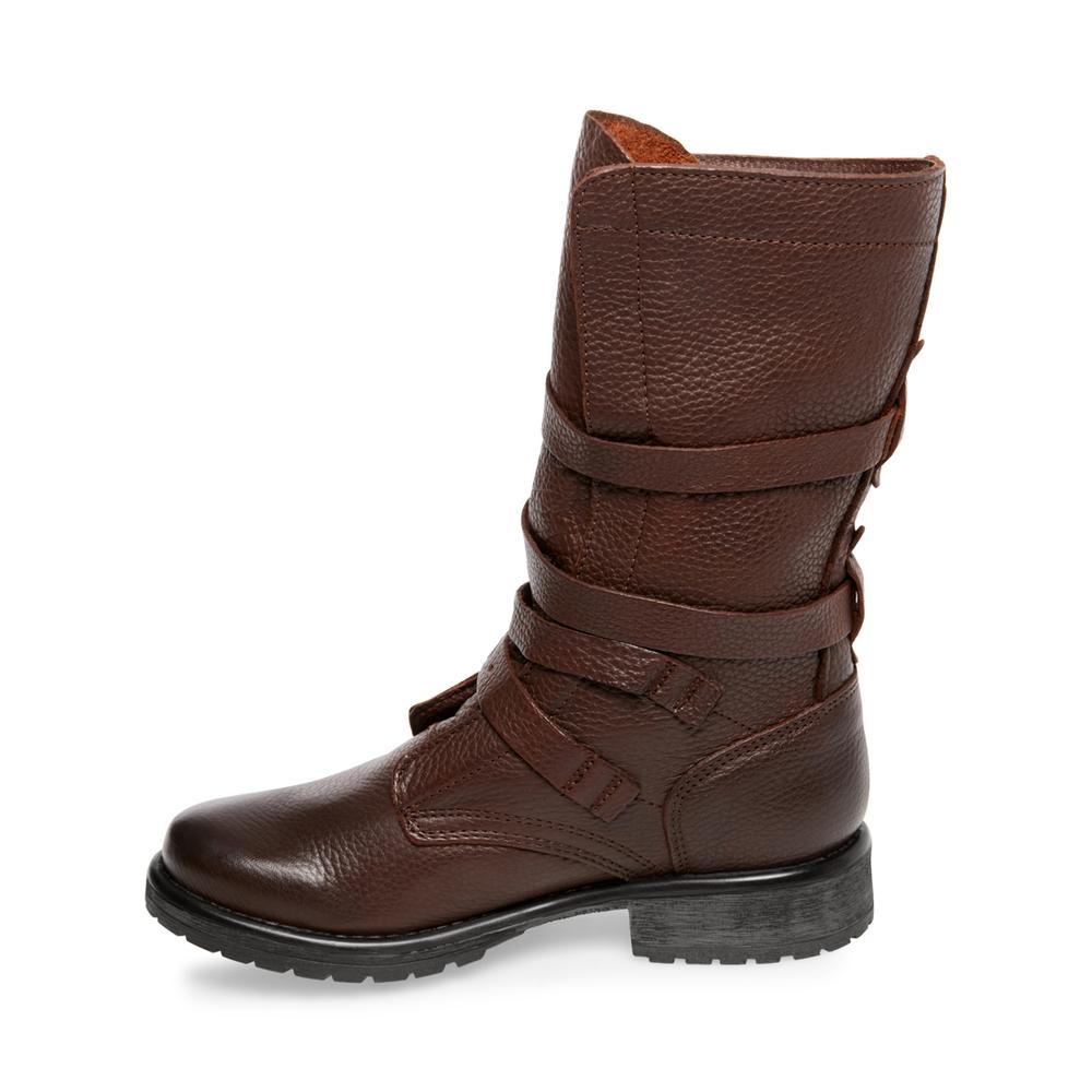 Steve Madden Women BANDDIT BROWN LEATHER