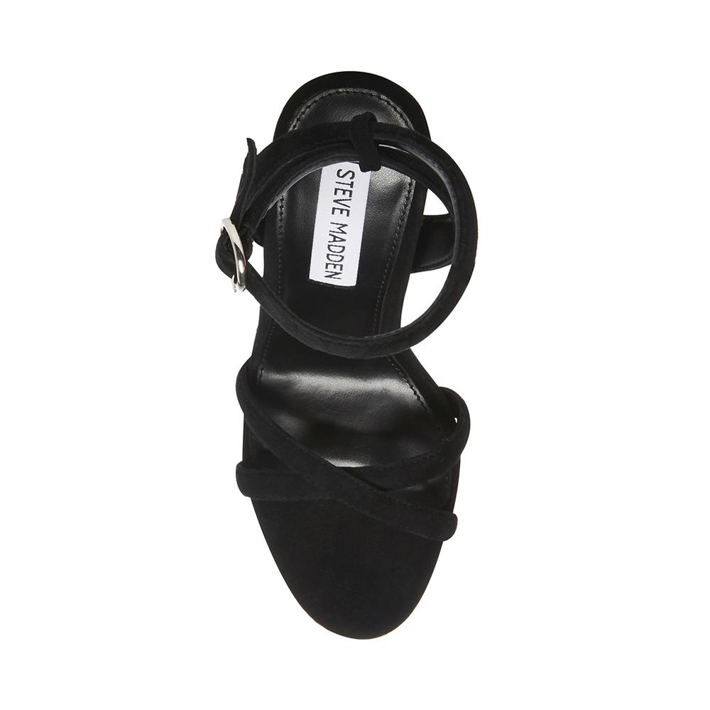 Steve Madden Women MARCIANA BLACK SUEDE