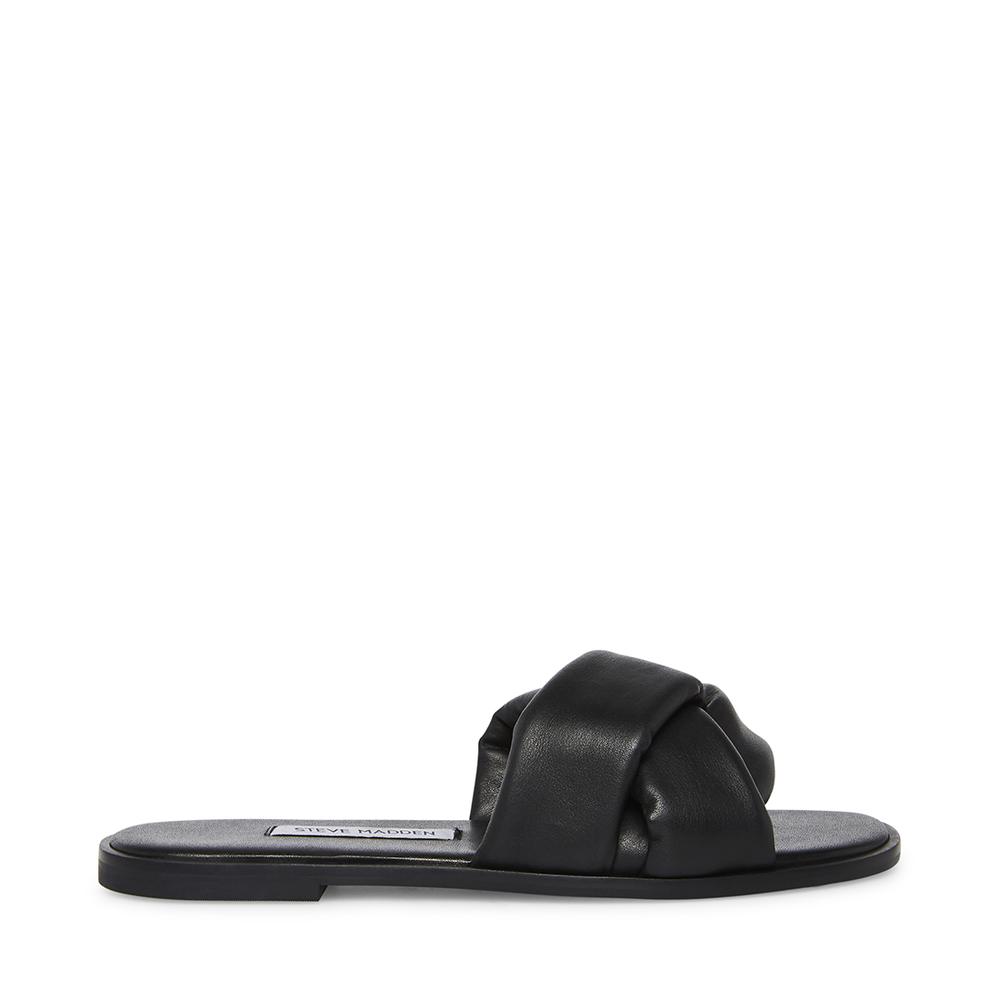 Steve Madden Women GEORGINA BLACK LEATHER