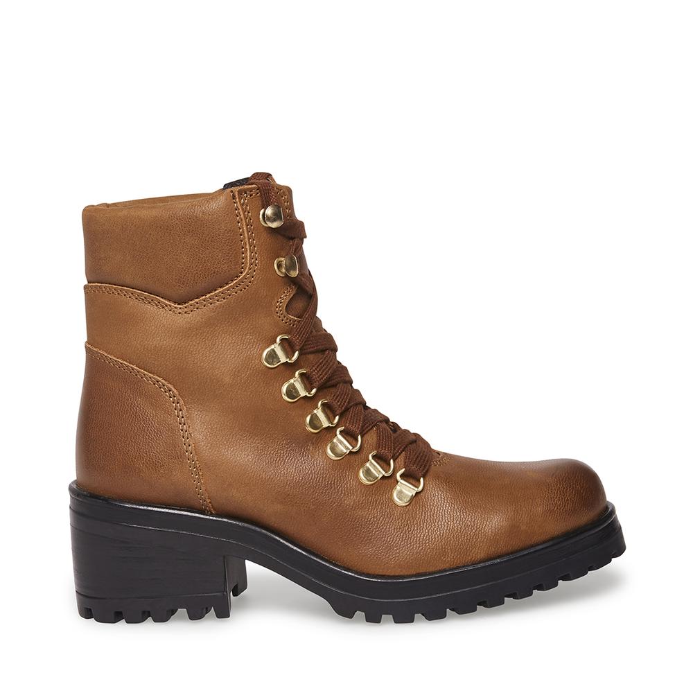 Steve Madden Women GALWAY COGNAC LEATHER - Click Image to Close