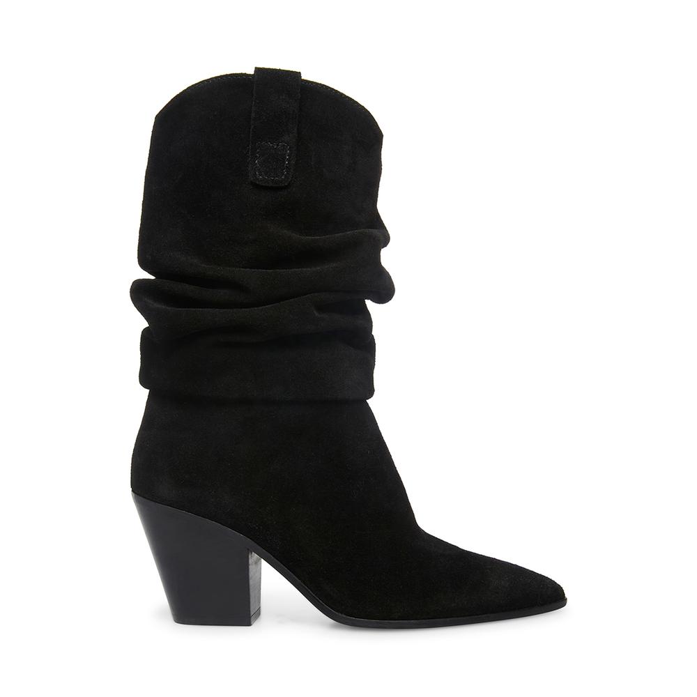 Steve Madden Women TEXANA BLACK SUEDE