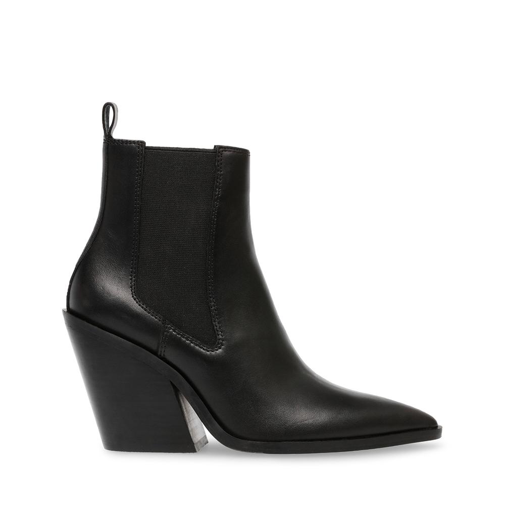 Steve Madden Women CAUTION BLACK LEATHER