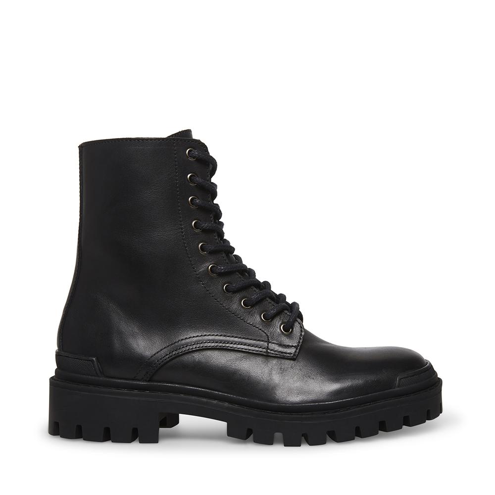 Steve Madden Men HALEN BLACK LEATHER