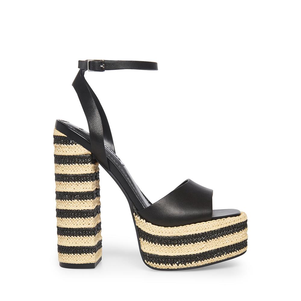 Steve Madden Women AUBRIANA BLACK LEATHER