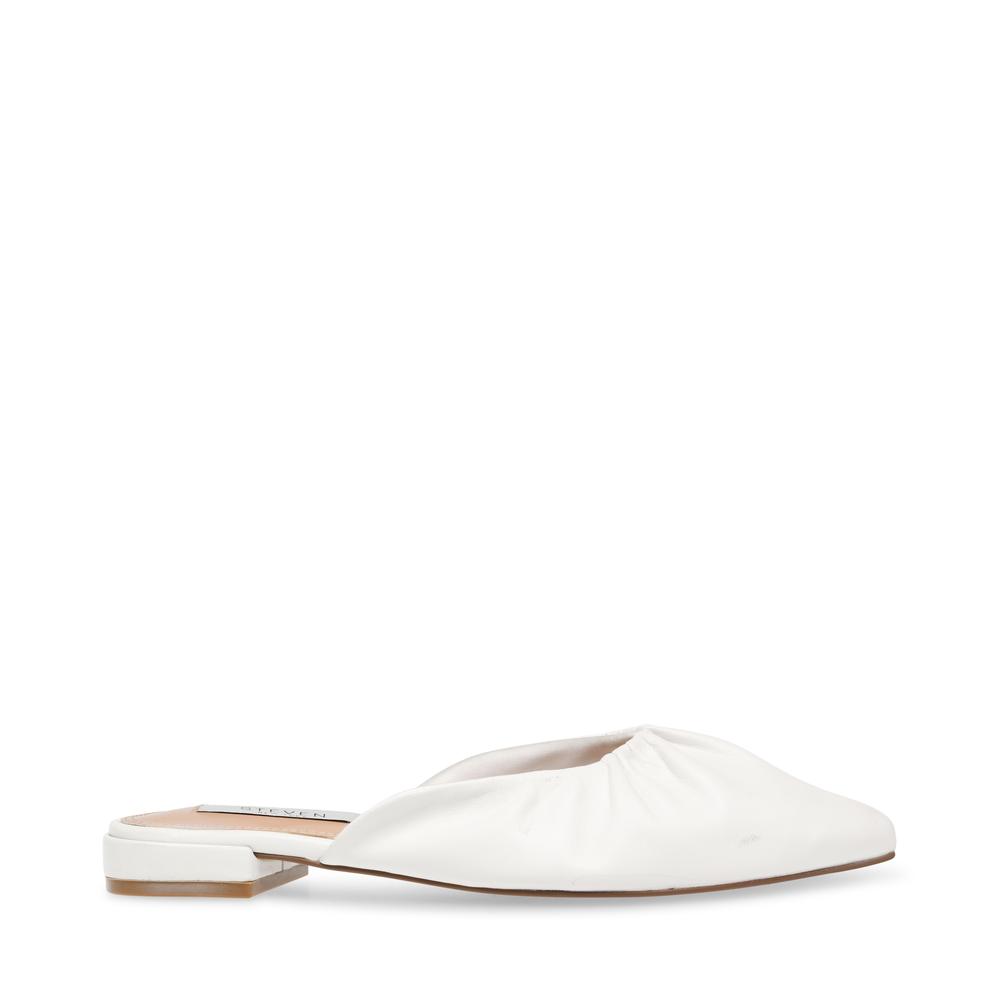 Steve Madden Women VISTAH WHITE LEATHER